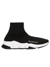 Speed Trainer  High Top Sneakers Black White - BALENCIAGA - BALAAN 3