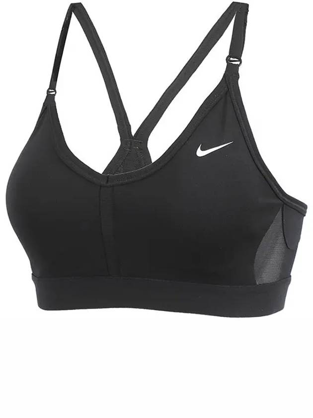 Dri-Fit Indy V-Neck Sports Bra Black - NIKE - BALAAN 3