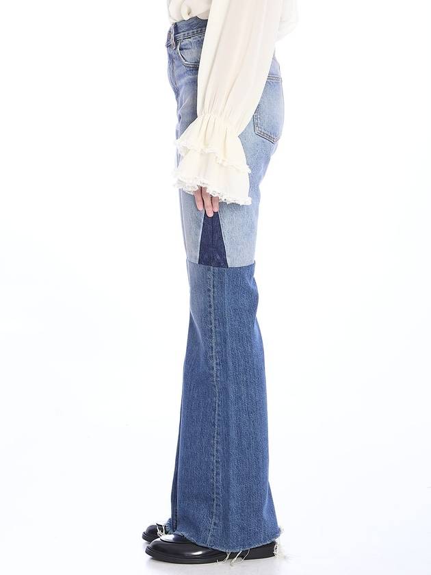 Flared patchwork jeans - CHLOE - BALAAN 3