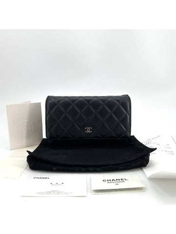 Caviar silver woc mini bag cross - CHANEL - BALAAN 1