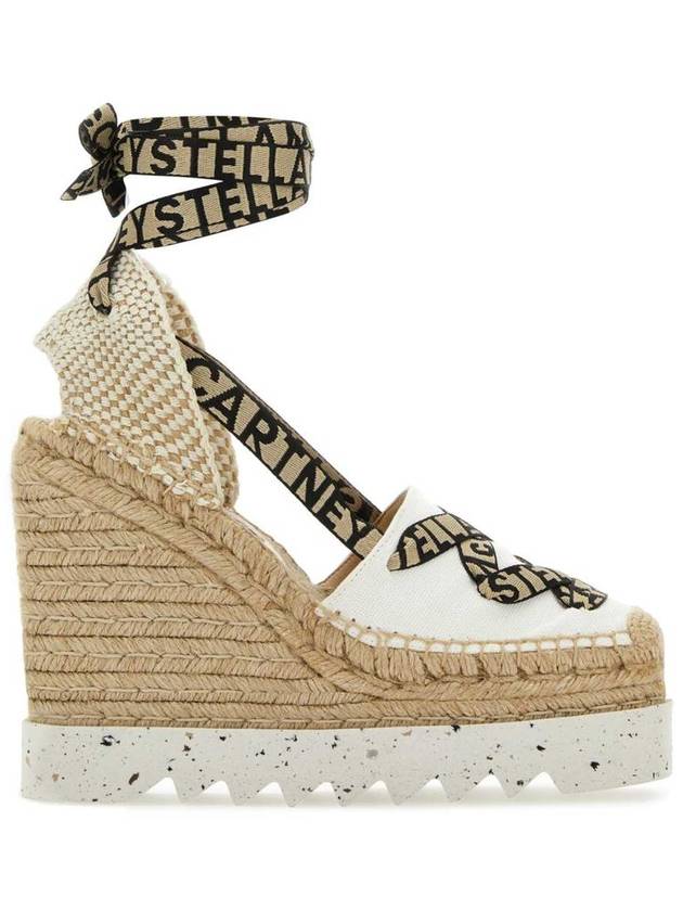 Gaia espadrille wedge sandal heel white beige - STELLA MCCARTNEY - BALAAN 2