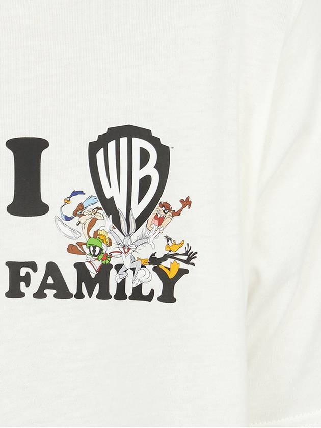 WB I Love Short Sleeve T-Shirt White - FAMILY FIRST - BALAAN 9