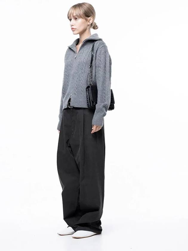 Four Woman Women s M243PT01CH Corduroy One Tuck Wide Pants Charcoal - CHANCE'S NOI - BALAAN 5