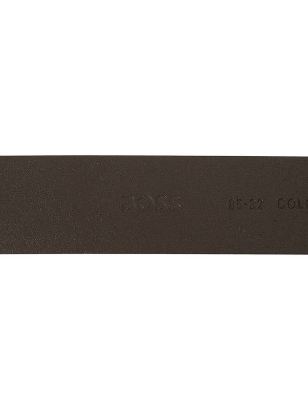 Cole Ant Logo Leather Belt Brown - HUGO BOSS - BALAAN 7