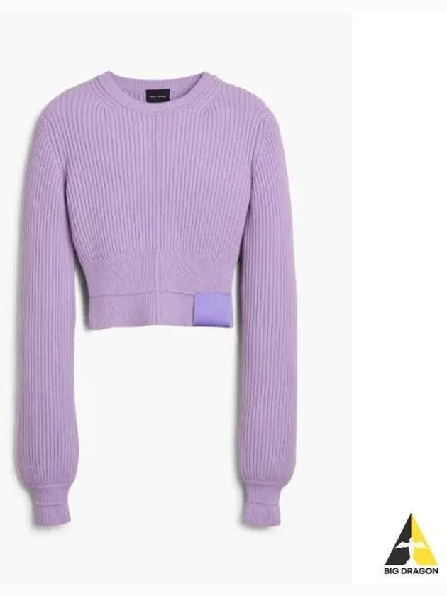 Classic Wool Crewneck Sweater Iced Lavender MJWAW23001LVD - MARC JACOBS - BALAAN 1