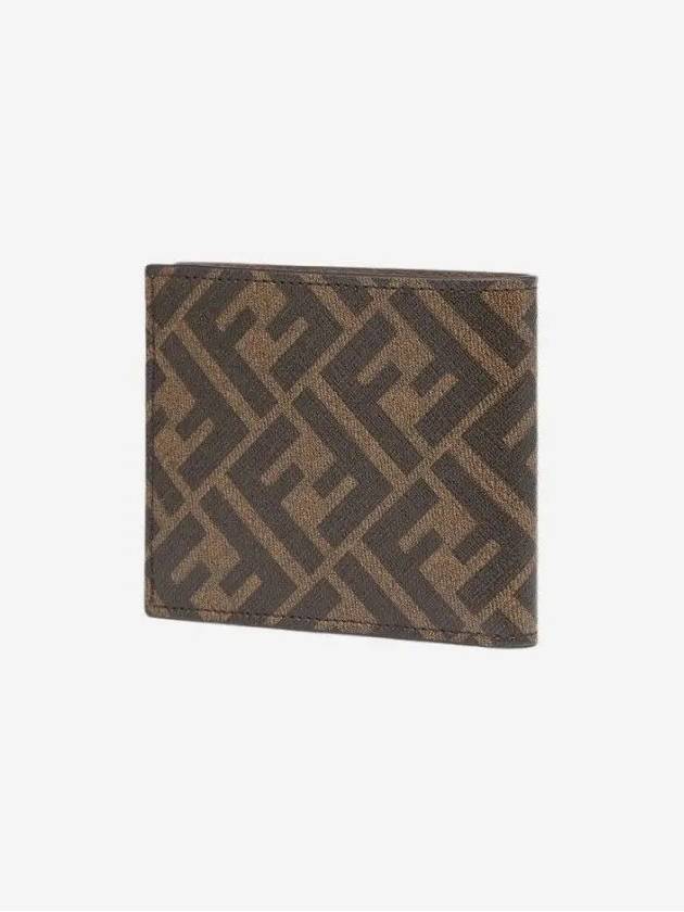 All-over FF Motif Half Wallet Brown - FENDI - BALAAN 4