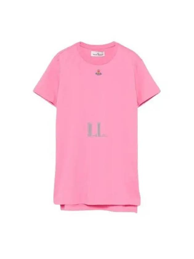 Embroided ORB Peru Short Sleeve T-Shirt Pink - VIVIENNE WESTWOOD - BALAAN 2