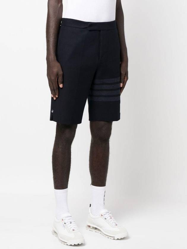 4 Bar Stripe Shorts Navy - THOM BROWNE - BALAAN 4