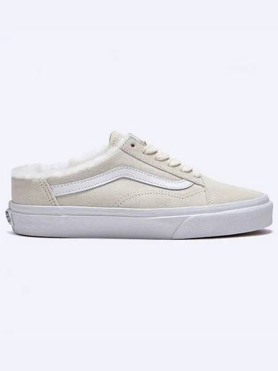 Old School Asparagus Sherpa Suede Mule White - VANS - BALAAN 2