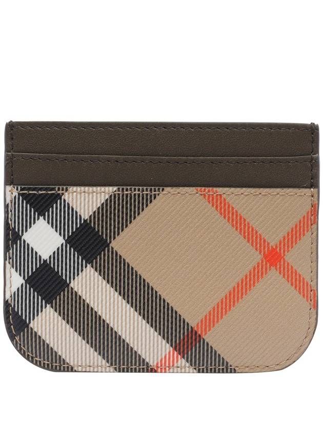 Check Card Wallet Beige - BURBERRY - BALAAN 3