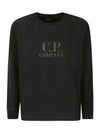 Diagonal Fleece Pocket Sweatshirt Black - CP COMPANY - BALAAN 1