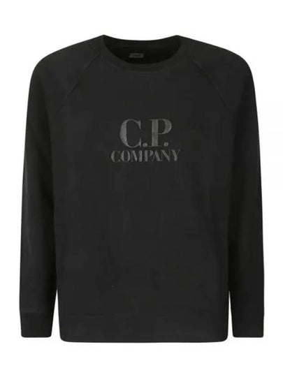 Diagonal Fleece Pocket Sweatshirt Black - CP COMPANY - BALAAN 2