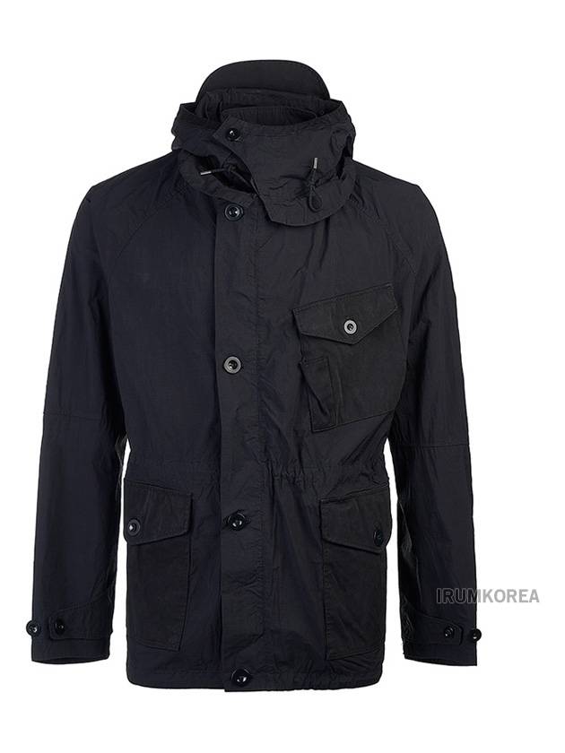 Mid-Layer Hooded Jacket Black - TEN C - BALAAN 2