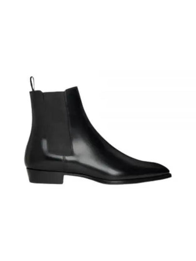 Drugstore Shiny Calfskin Chelsea Boots Black - CELINE - BALAAN 2