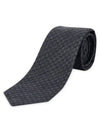 Interlocking G Silk Wool Tie Black - GUCCI - BALAAN 5