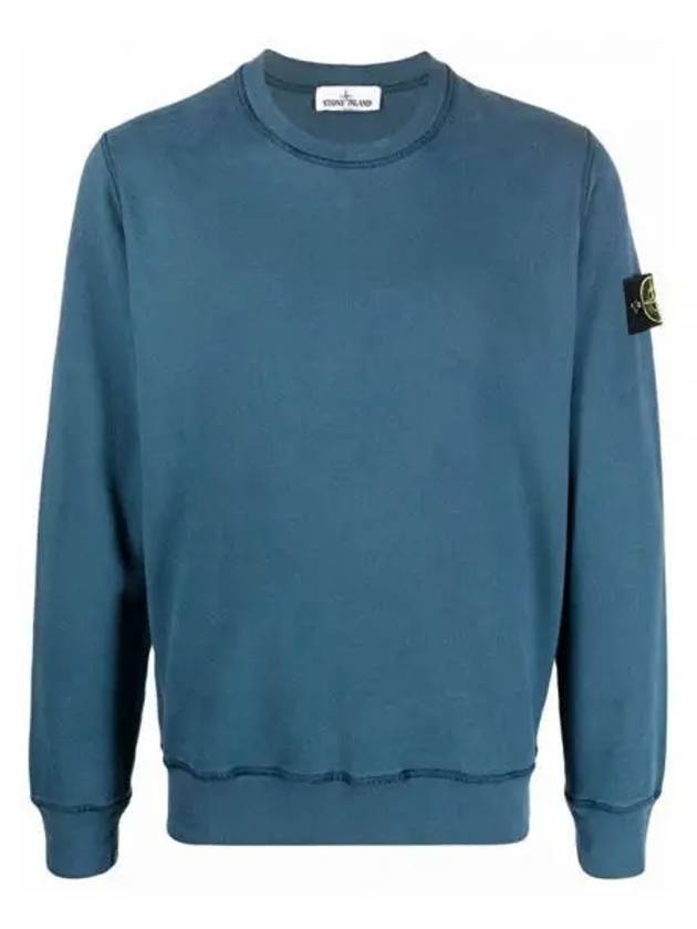 Wappen Patch Crewneck Sweatshirt Emerald Blue - STONE ISLAND - BALAAN 2