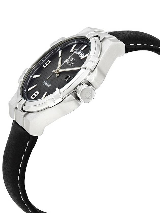 Invicta Objet D Art Quartz Black Dial Black Leather Men's Watch 30183 - INVICTA - BALAAN 2