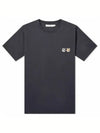 Double Fox Head Patch Classic Short Sleeve T-Shirt Anthracite - MAISON KITSUNE - BALAAN 2