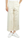 Cotton Wide Pants White - MONCLER - BALAAN 6