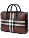 Check Briefcase Dark Birch Brown - BURBERRY - BALAAN 5