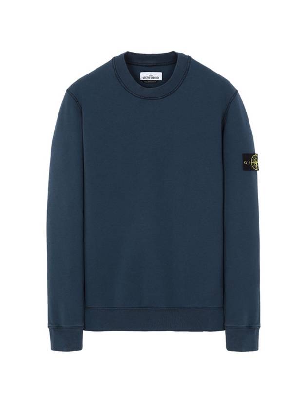 Wappen Patch Crew Neck Sweatshirt Avio Blue - STONE ISLAND - BALAAN 2