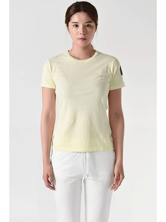 BASIC short sleeved T shirt yellow PW TEE BT31 746 - PARAJUMPERS - BALAAN 1