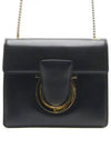 Metal Ornament Flip Shoulder Bag Black - SALVATORE FERRAGAMO - BALAAN 2