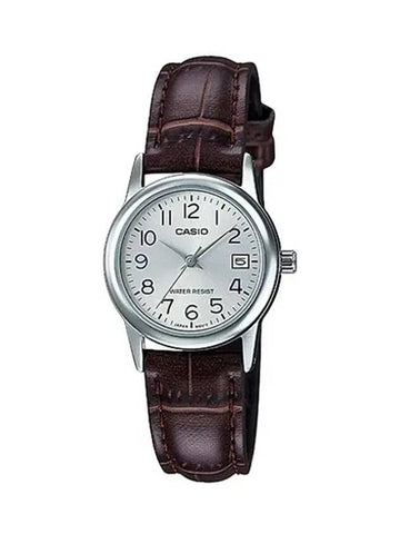 Women's Leather Wrist Watch LTPV002L7B2 - CASIO - BALAAN 1