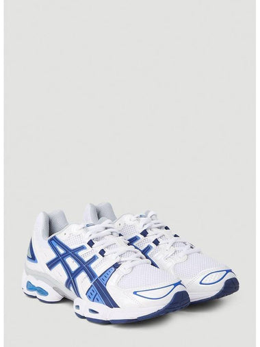 Gel Nimbus 9 Low Top Sneakers White Indigo Blue - ASICS - BALAAN 1