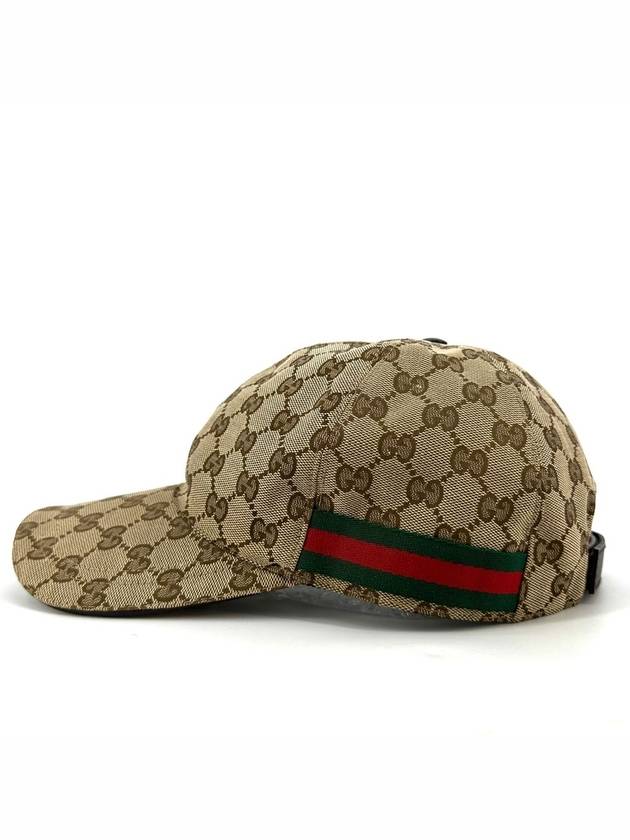 Web Three Stripes GG Ball Cap Hat - GUCCI - BALAAN 4