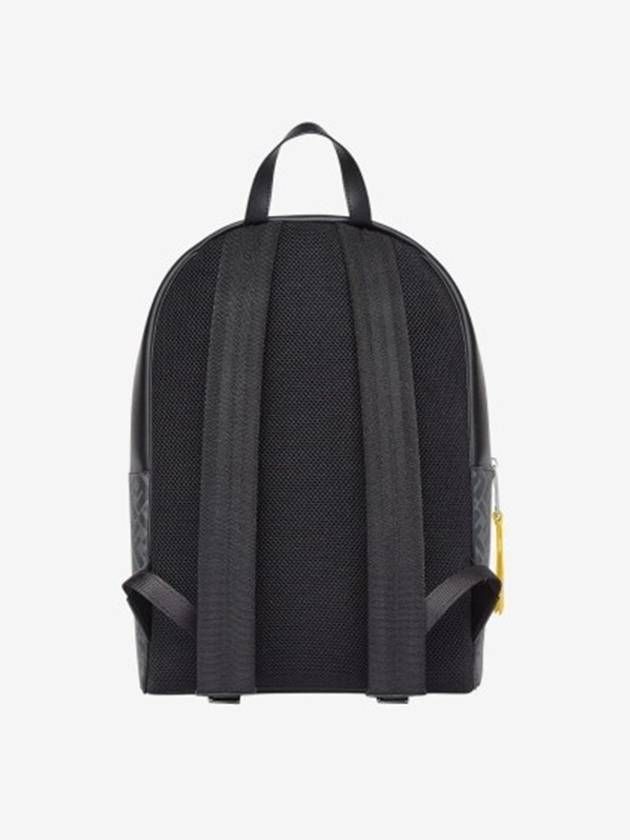 Diagonal FF Fabric Backpack Black - FENDI - BALAAN 4