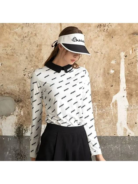 Golf Tennis Diagonal Logo Collar T-shirt White - AVAVE - BALAAN 2