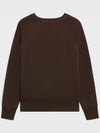 Women s Triomphe Cotton Fleece Sweatshirt Kakao - CELINE - BALAAN 3