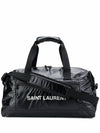 Nylon Zipper Pocket Duffel Bag Black - SAINT LAURENT - BALAAN 1