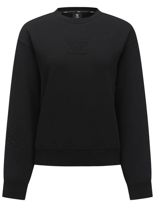 Official WOMEN LOGO POINT SWEATSHIRT BK - ANEWGOLF - BALAAN 1