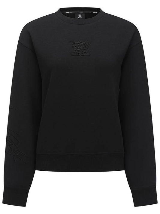 Official WOMEN LOGO POINT SWEATSHIRT BK - ANEWGOLF - BALAAN 1