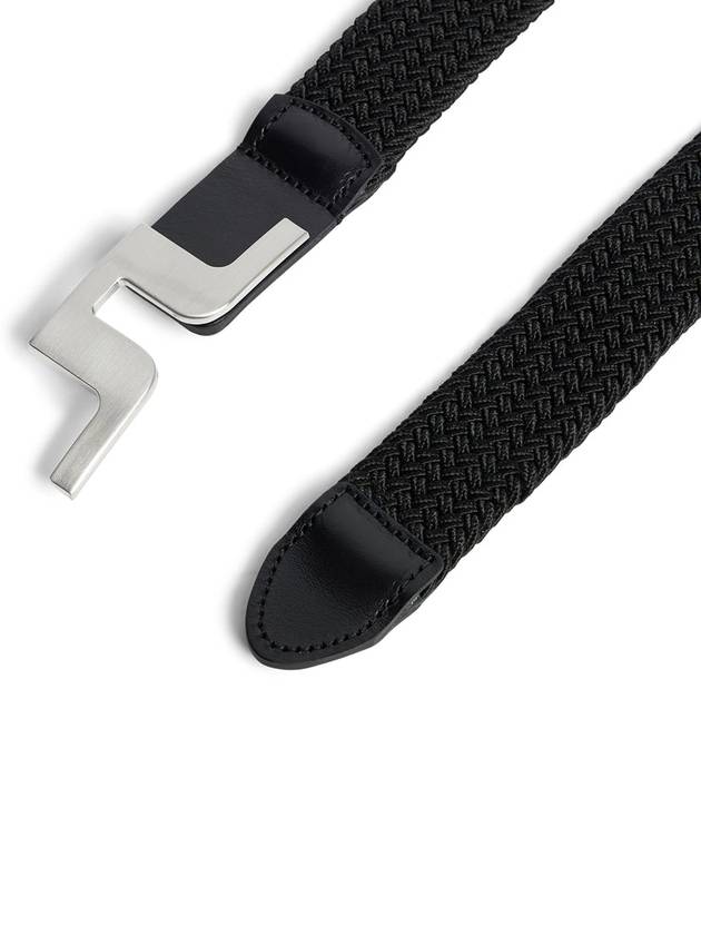 Men's Berry Elastic Belt Black - J.LINDEBERG - BALAAN 3