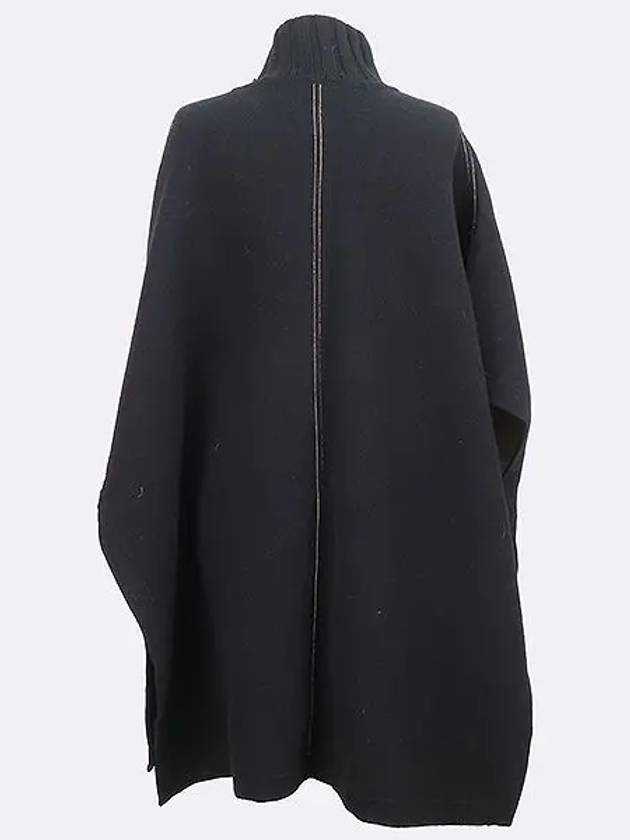 Black wool blend women s cape - THEORY - BALAAN 3