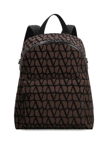 Garavani Toile Iconograph Backpack Brown - VALENTINO - BALAAN 1