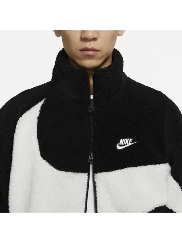 Big Swoosh Bomber Jacket Black - NIKE - BALAAN 4