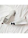 Men's Bouncing Mesh Suede Goatskin Low Top Sneakers White - HERMES - BALAAN 3