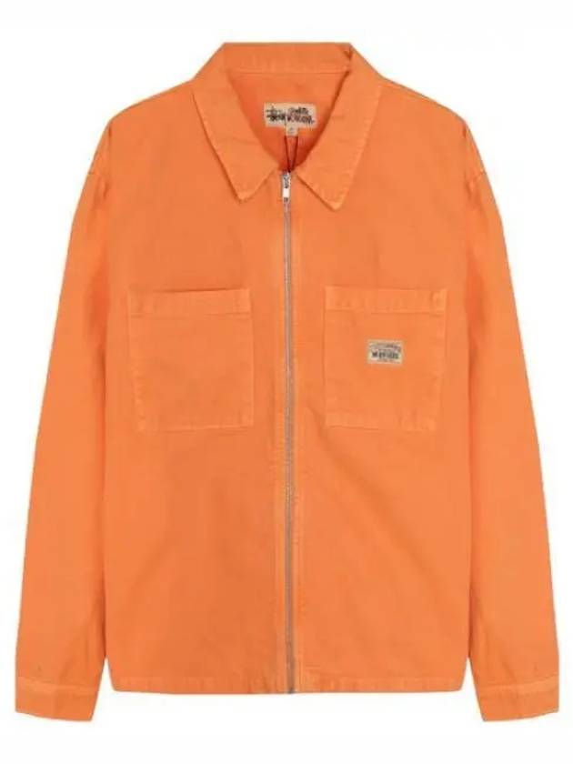 Jacket Washed Canvas Straw Shirt - STUSSY - BALAAN 1