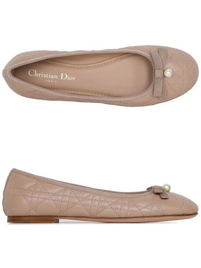 Quilted Cannage Calfskin Ballerina Flat Pink - DIOR - BALAAN 2