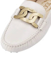 Women's Kate  Gommino Driving Shoes Off White - TOD'S - BALAAN 5