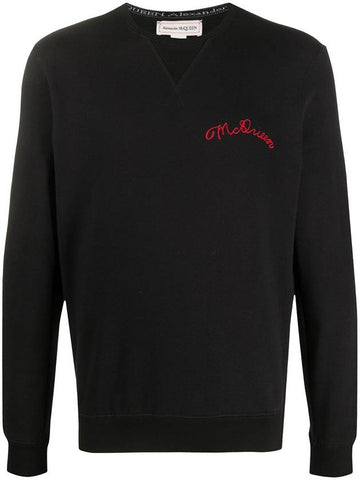 Logo embroidery sweatshirt 629747QPX021000 - ALEXANDER MCQUEEN - BALAAN 1