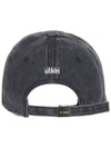 Mugung Embroidered Pigment Ball Cap Charcoal - ULKIN - BALAAN 4