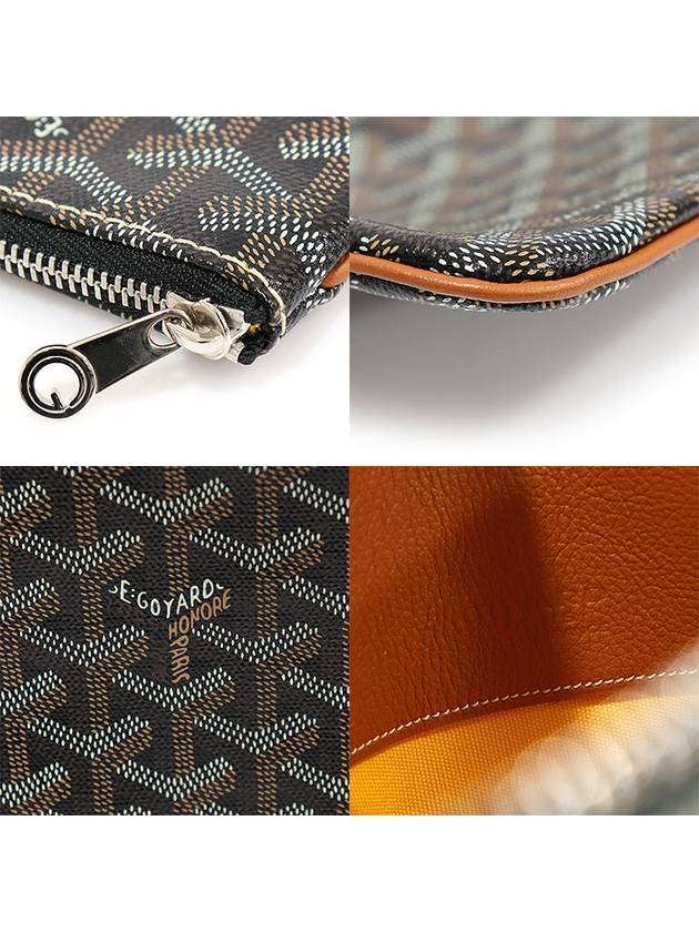 APMSENAT2 MM Black Tan Goyadin Canvas Senna Clutch - GOYARD - BALAAN 7