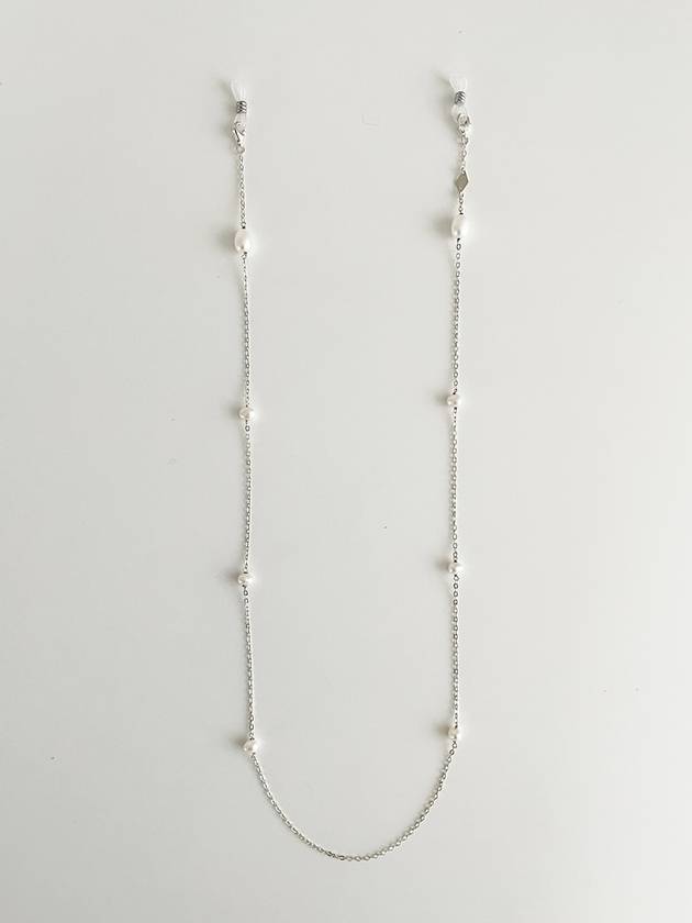 pearl silver chain glasses necklace - ELYONA - BALAAN 2