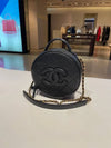 Caviar Cosmetic Small Tambourine Case Top Handle 23 Years AS3875 - CHANEL - BALAAN 7