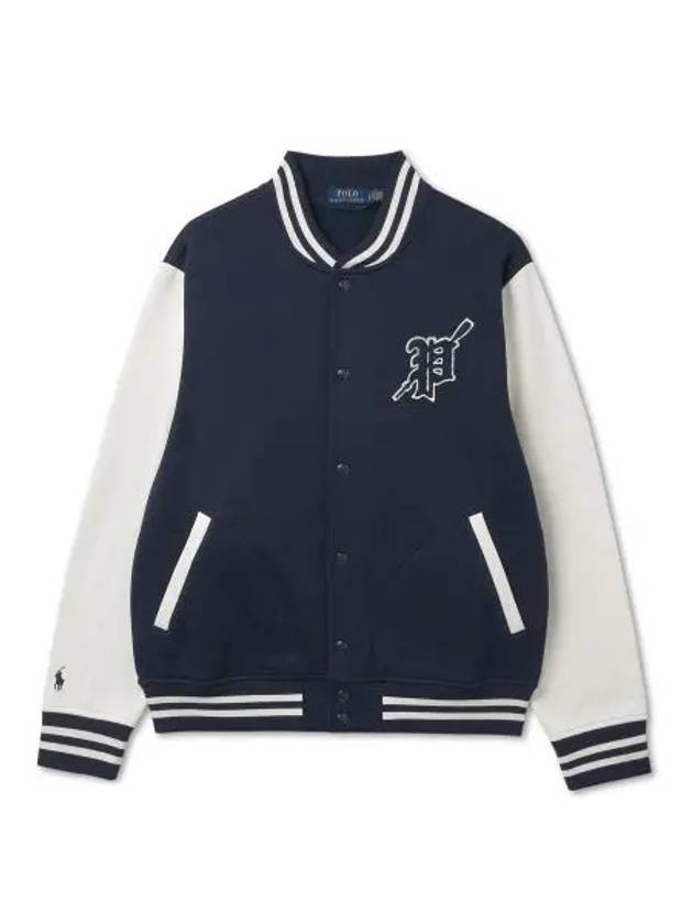 fleece baseball jacket navy - POLO RALPH LAUREN - BALAAN 2